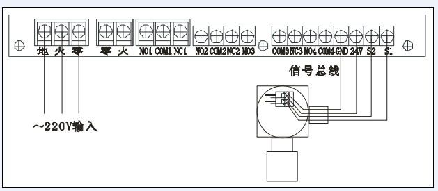 氣體報(bào)警控制器和探頭的連接.png